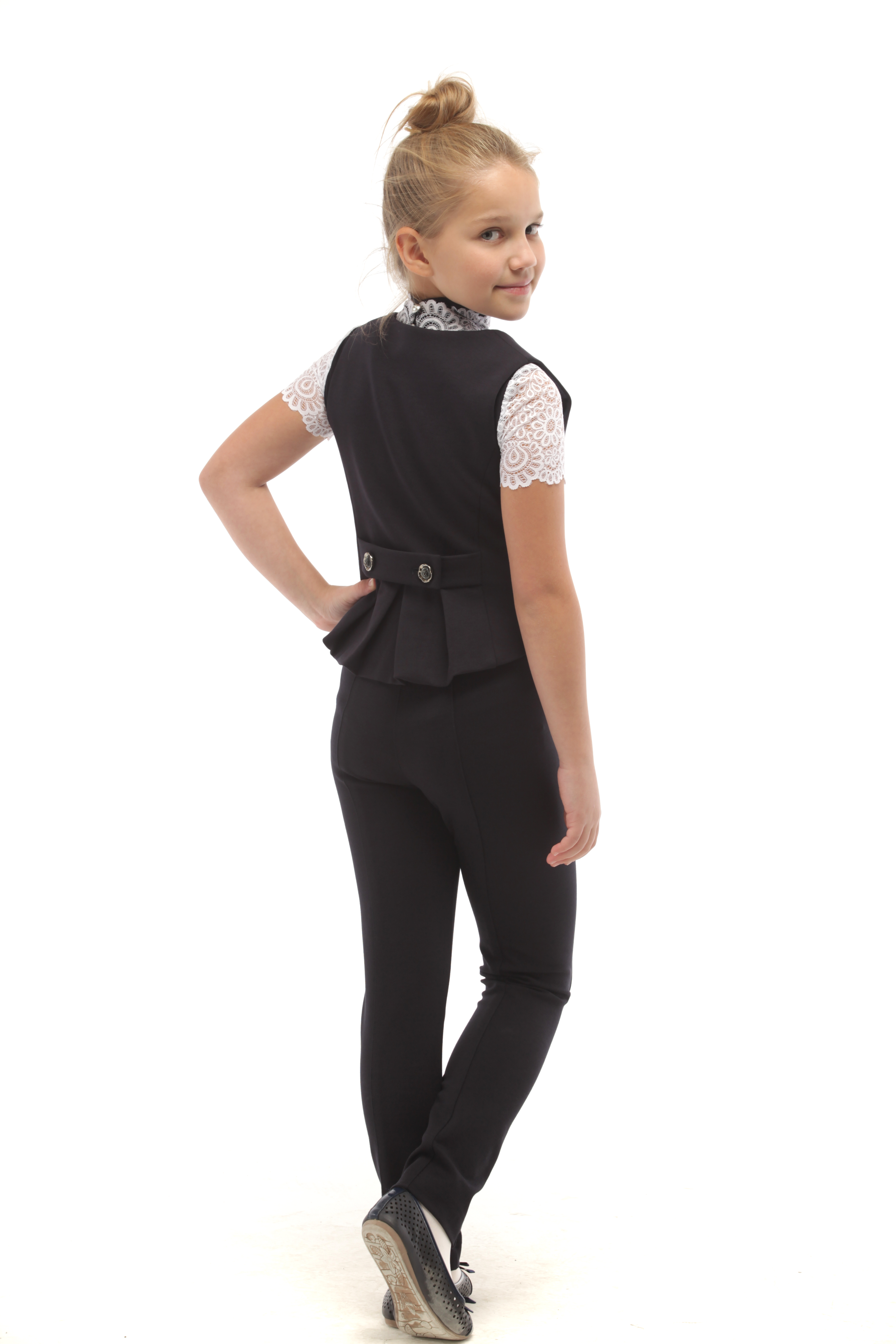 Жилет Stylish AMADEO AV-072-синий - фото 4