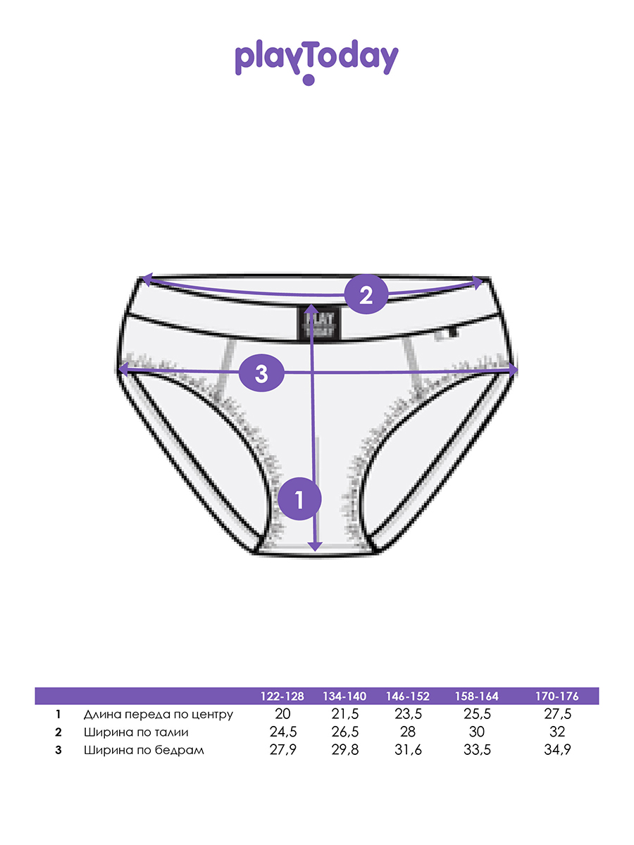 Трусы-брифы 2 шт PlayToday 22517119 - фото 3