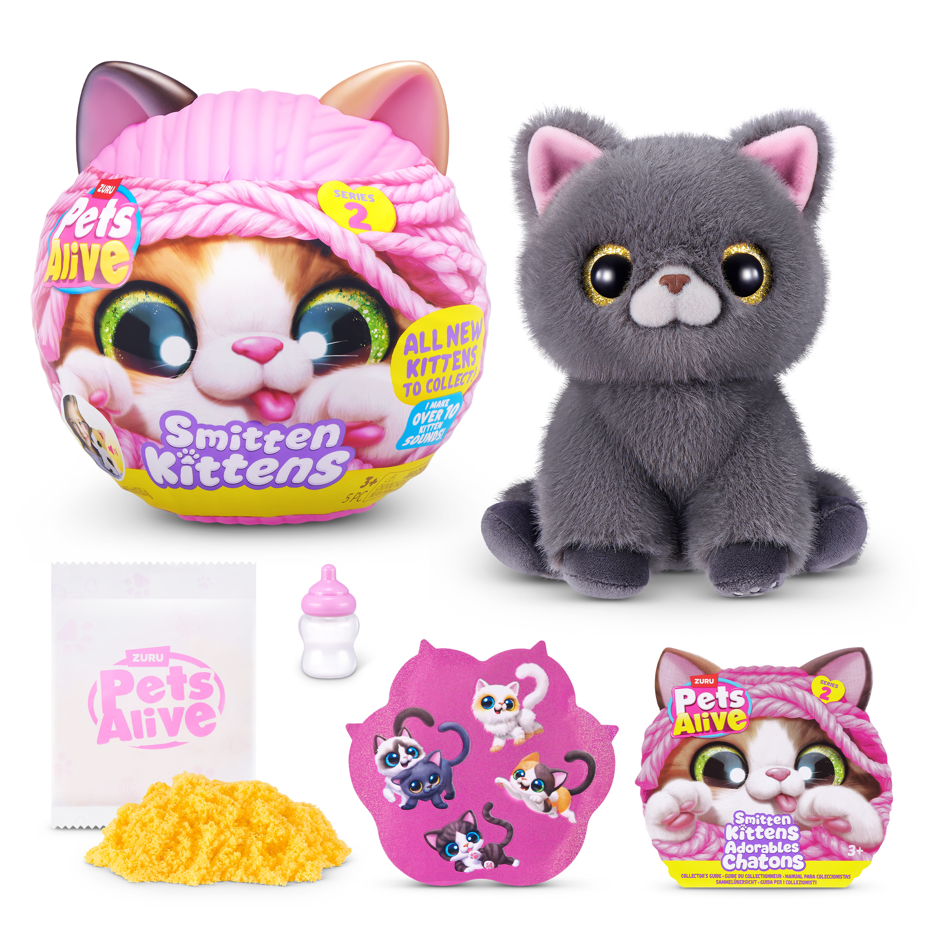 Мягкая игрушка Zuru Pets Alive котик Smitten Kittens в ассортименте - фото 8