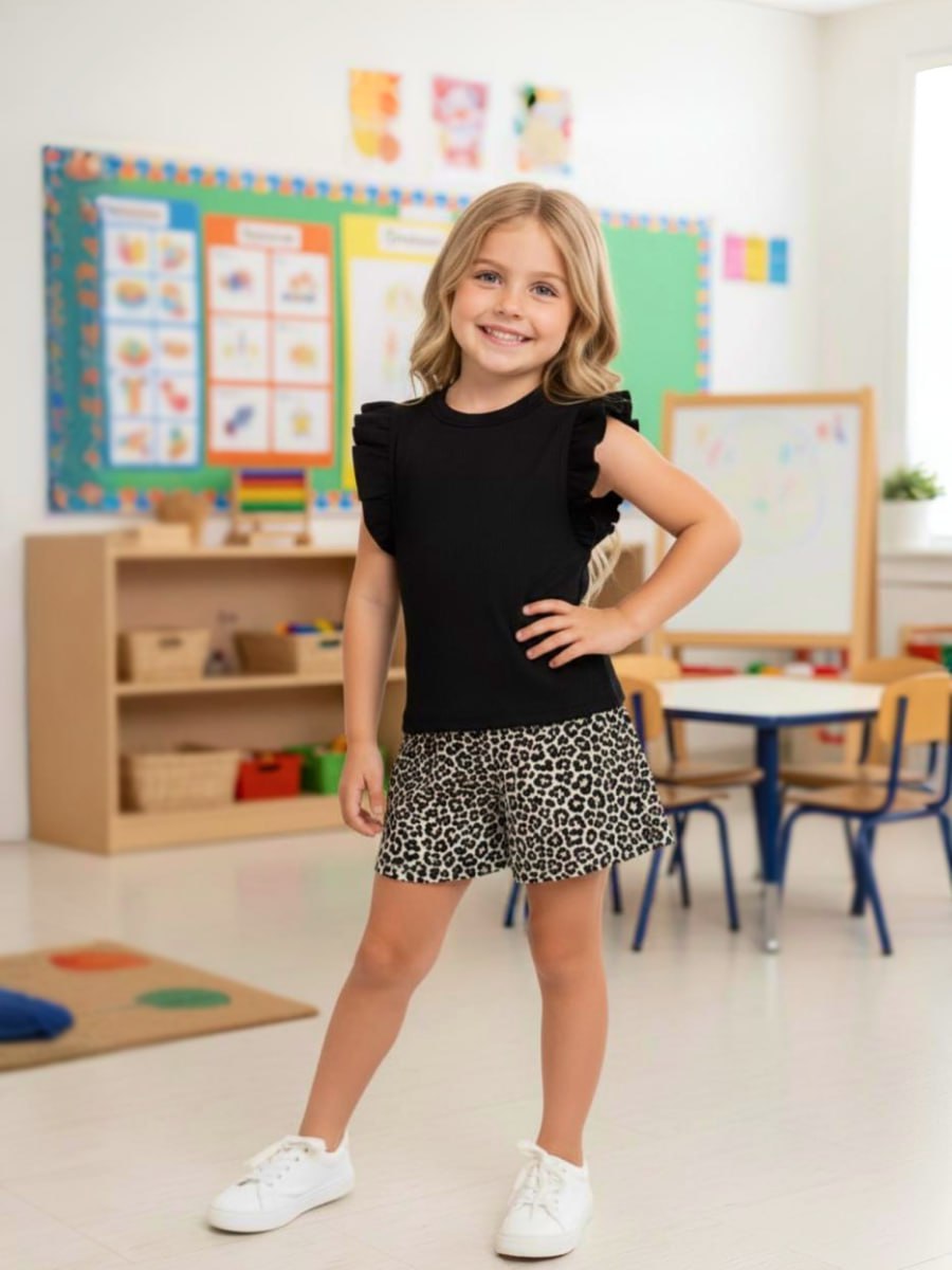 Костюм VEDDI 2078кш/2115и-2025 черный/леопард - фото 7