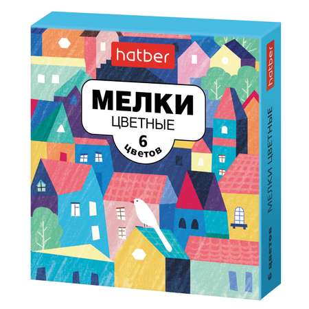 Мел сухой Hatber 6 шт.