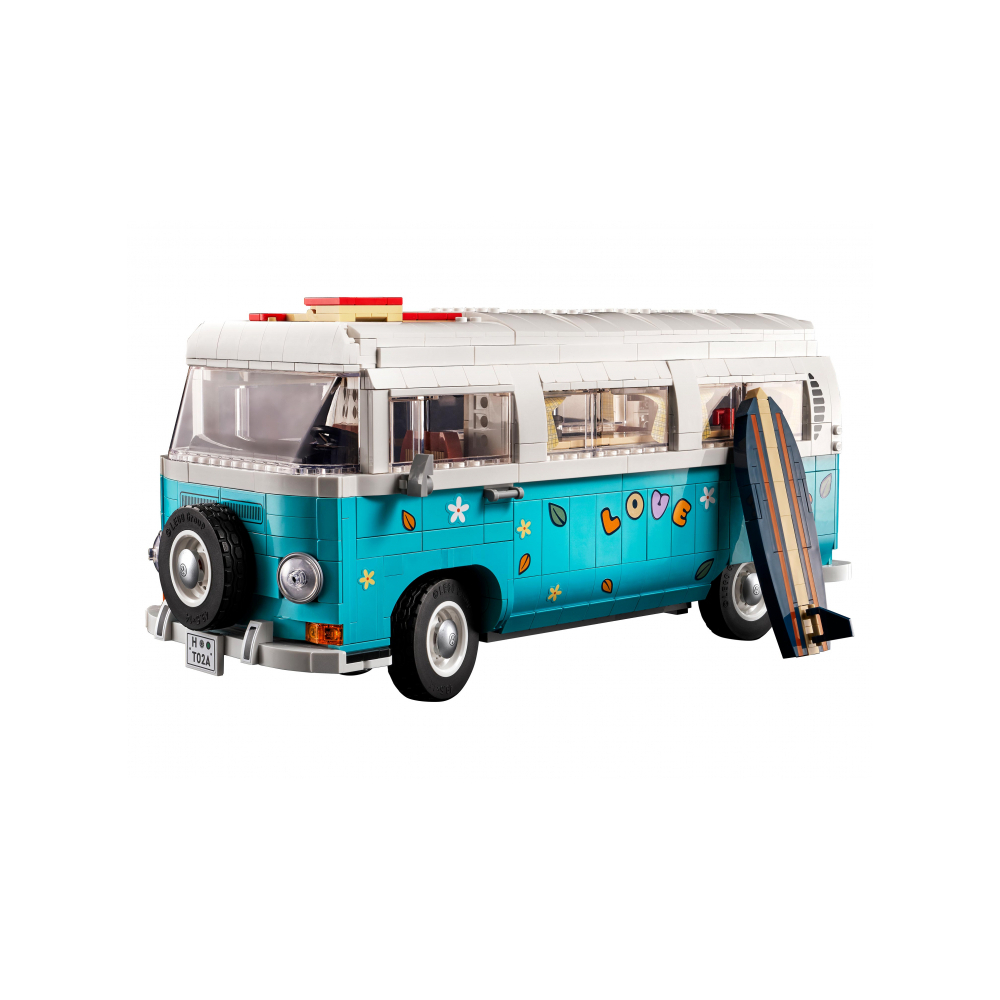 Конструктор LEGO Icons Фургон Volkswagen T2 Camper 1677 дет. - фото 6