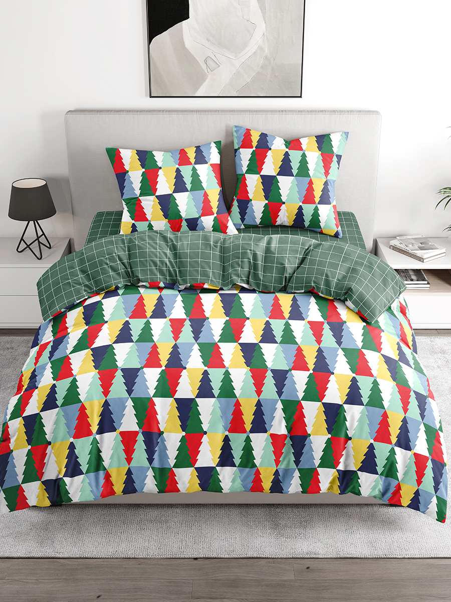 Комплект постельного белья BRAVO Elki евро 4 предм. - фото 1