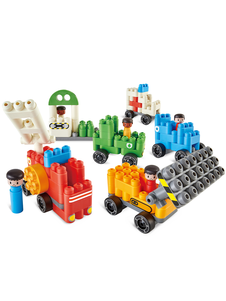 Конструктор Hape Городской транспорт 130 дет. - фото 3