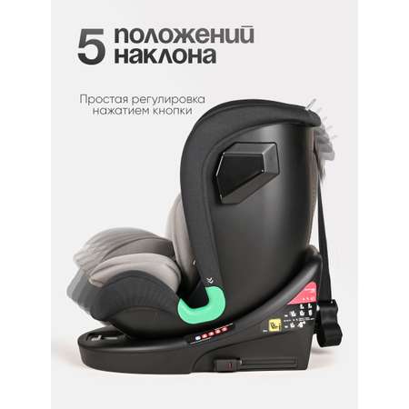 Автокресло Tomix Shield Isofix 0+/1/2/3 (0-36 кг) черный