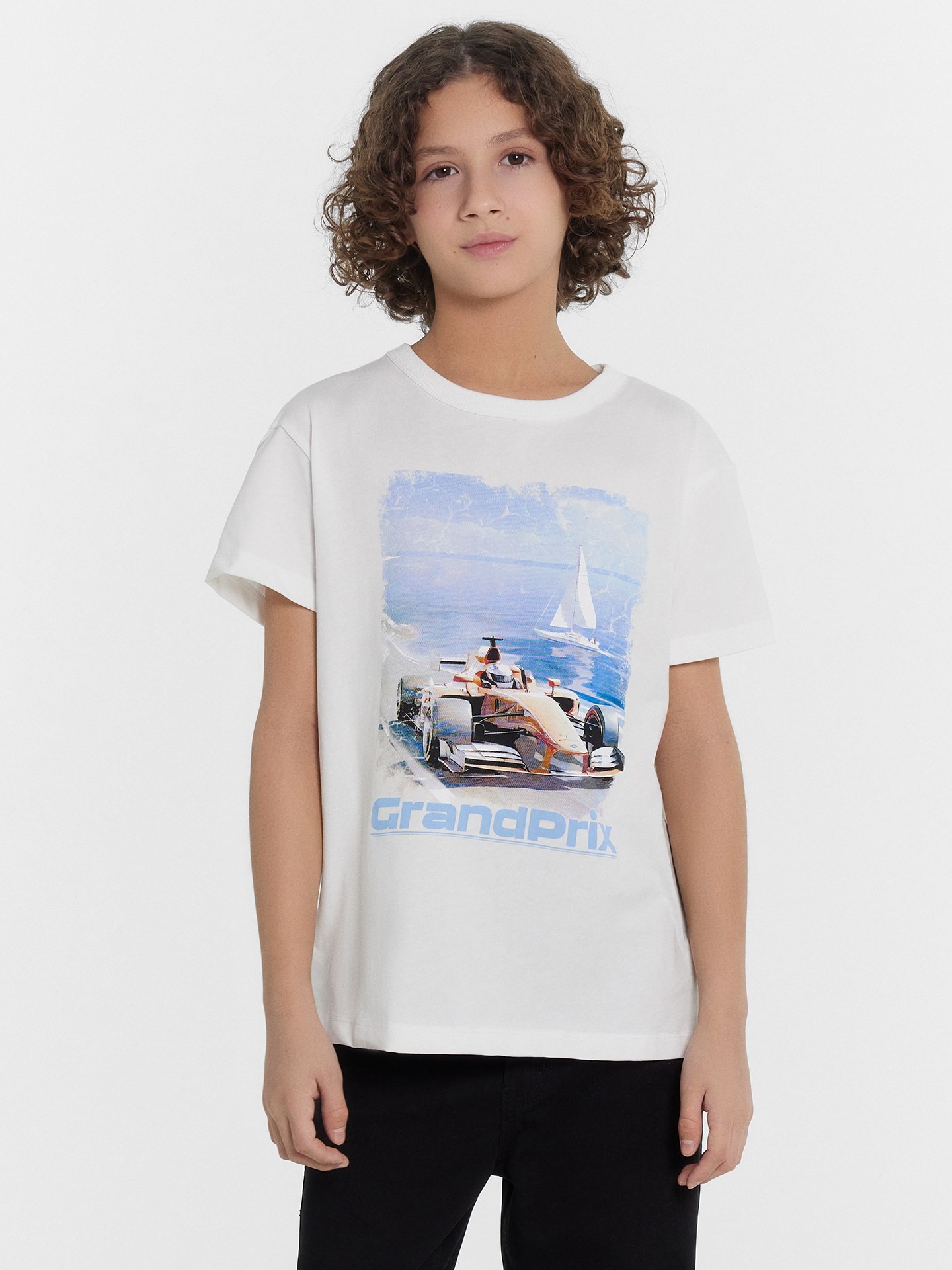 Футболка Mark Formelle (Марк Формэль) 113453/белый +печать - фото 1