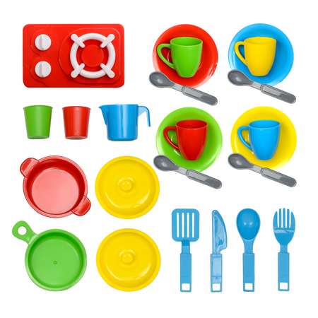 Игрушка Green Plast посуда, плита