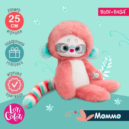 Мягкая игрушка BUDI BASA Лори Колори Моммо персиковый 25 см LR25-13
