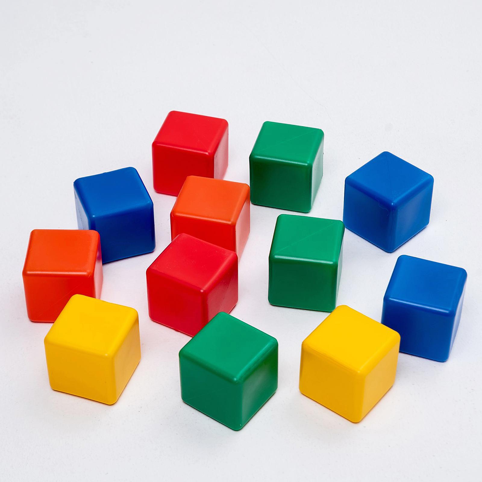 Игрушка IQ-ZABIAKA кубики цветные, 12 штук, 6×6 см - фото 7