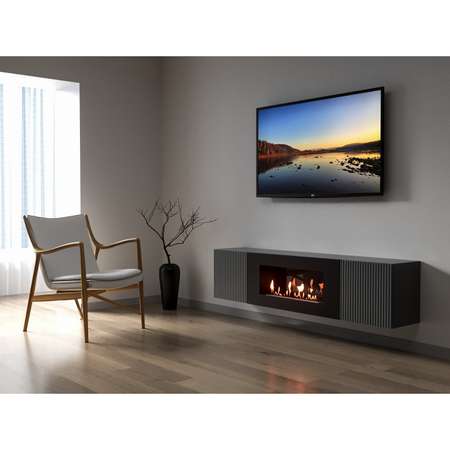 Тумба с биокамином Firelight BFP-P1700L графит