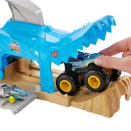 Трек Hot Wheels Пусковой гараж Шарк Рик с пусковой установкой