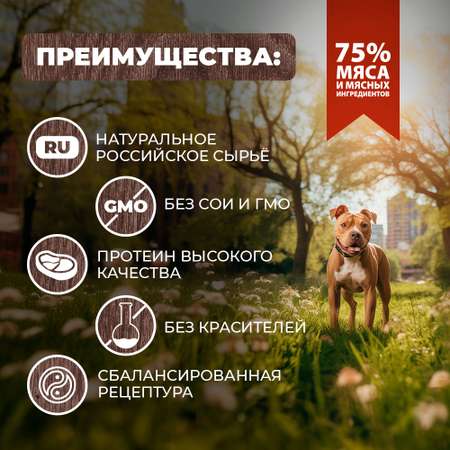 Корм для собак Родные корма скоблянка мясная по-городецки 970г
