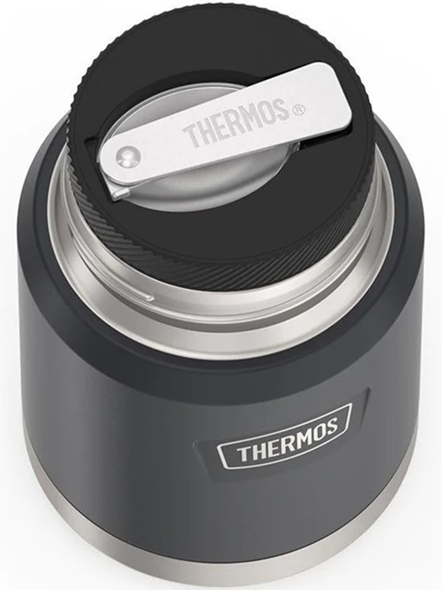 Термос для еды супа 470 мл с ложкой THERMOS ICON-300 гранитный – нержавеющая сталь герметичный тепло/холод 10/24 часа - фото 10