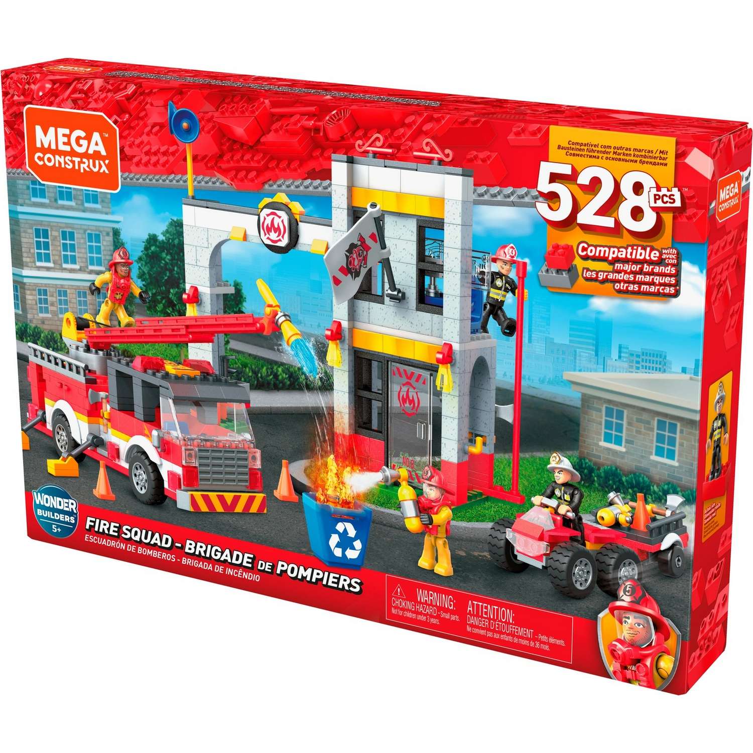 Конструктор Mega Construx Пожарная команда блочный - фото 3