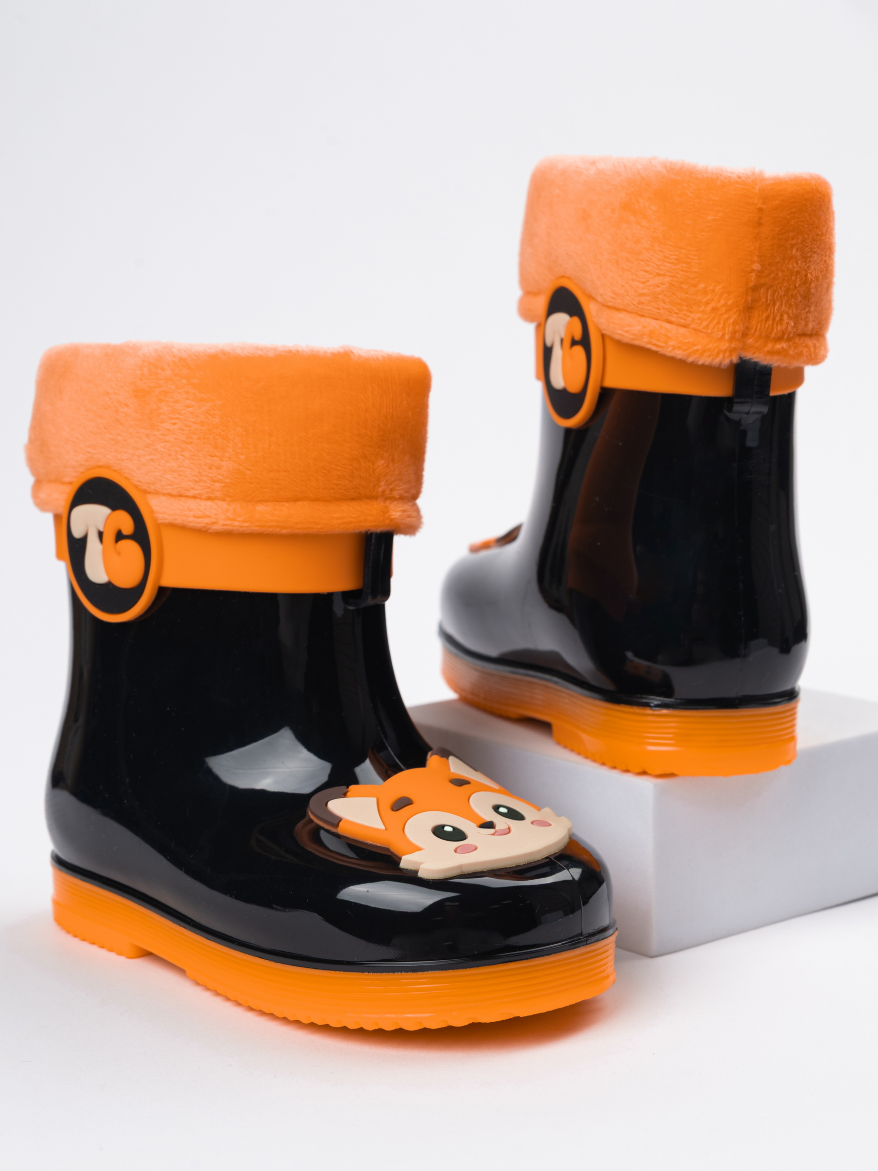 Сапоги резиновые TikkaGo 8U03_2433-1_black-orange - фото 2