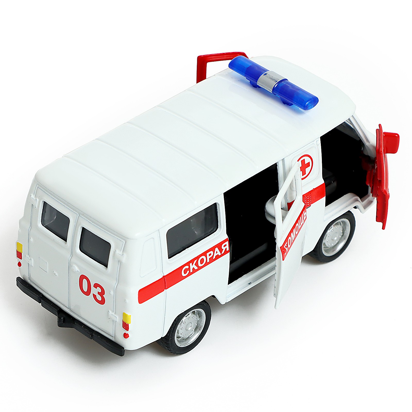Скорая помощь Автоград УАЗ 1:43 9351060 - фото 4