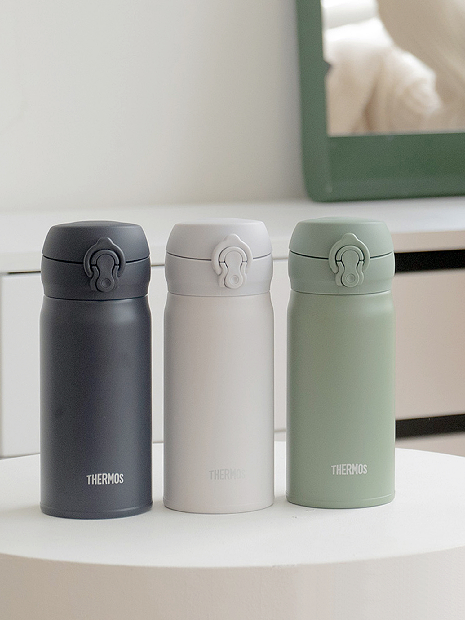 Термокружка для кофе чая 350 мл THERMOS JNL-356 оливковая – нержавеющая сталь герметичная тепло/холод 12/12 часов - фото 10
