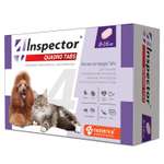 Таблетки от клещей блох и глистов для кошек и собак Inspector Quadro Tabs 8-16кг