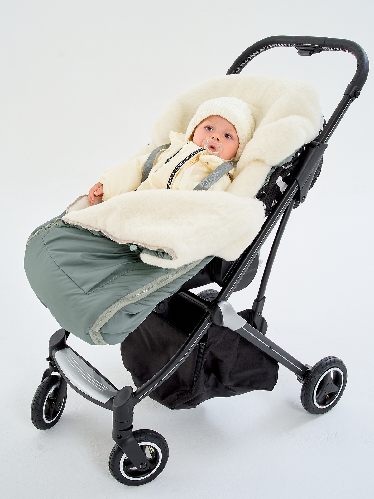 Конверт в коляску Осьминожка Трансформер серый - фото 14