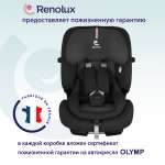 Автокресло Renolux Olymp Isofix 1/2/3 (9-36 кг) черный