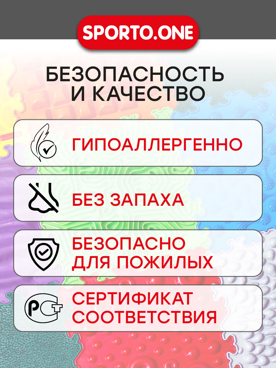 Коврик SPORTO.ONE трансформер Яркий день - фото 8