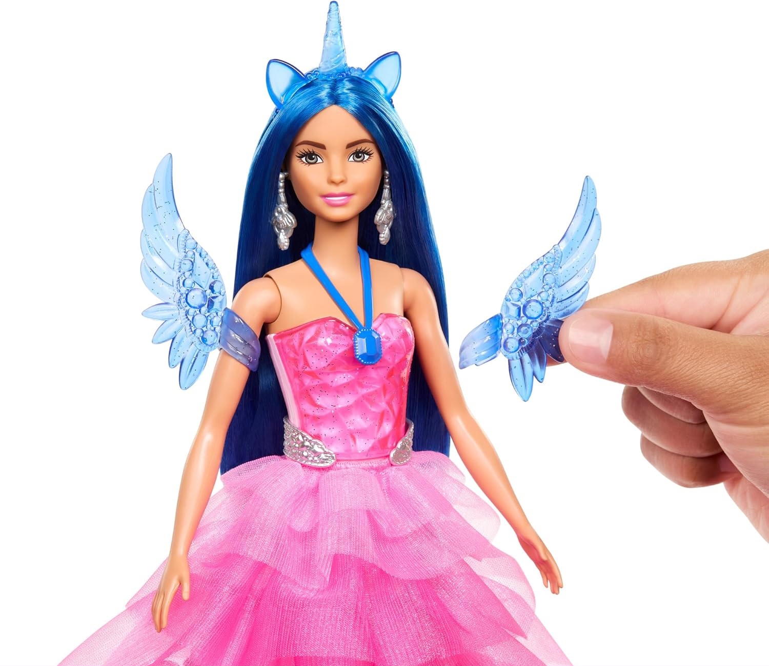 Кукла модельная Barbie с сапфировым единорогом HRR16 - фото 2