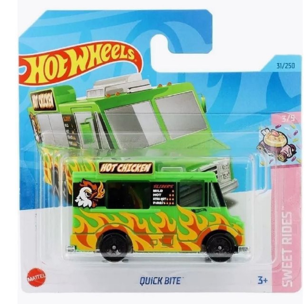 Автобус Hot Wheels QUICK BITE серия Sweet rides 1:64 01551 - фото 1
