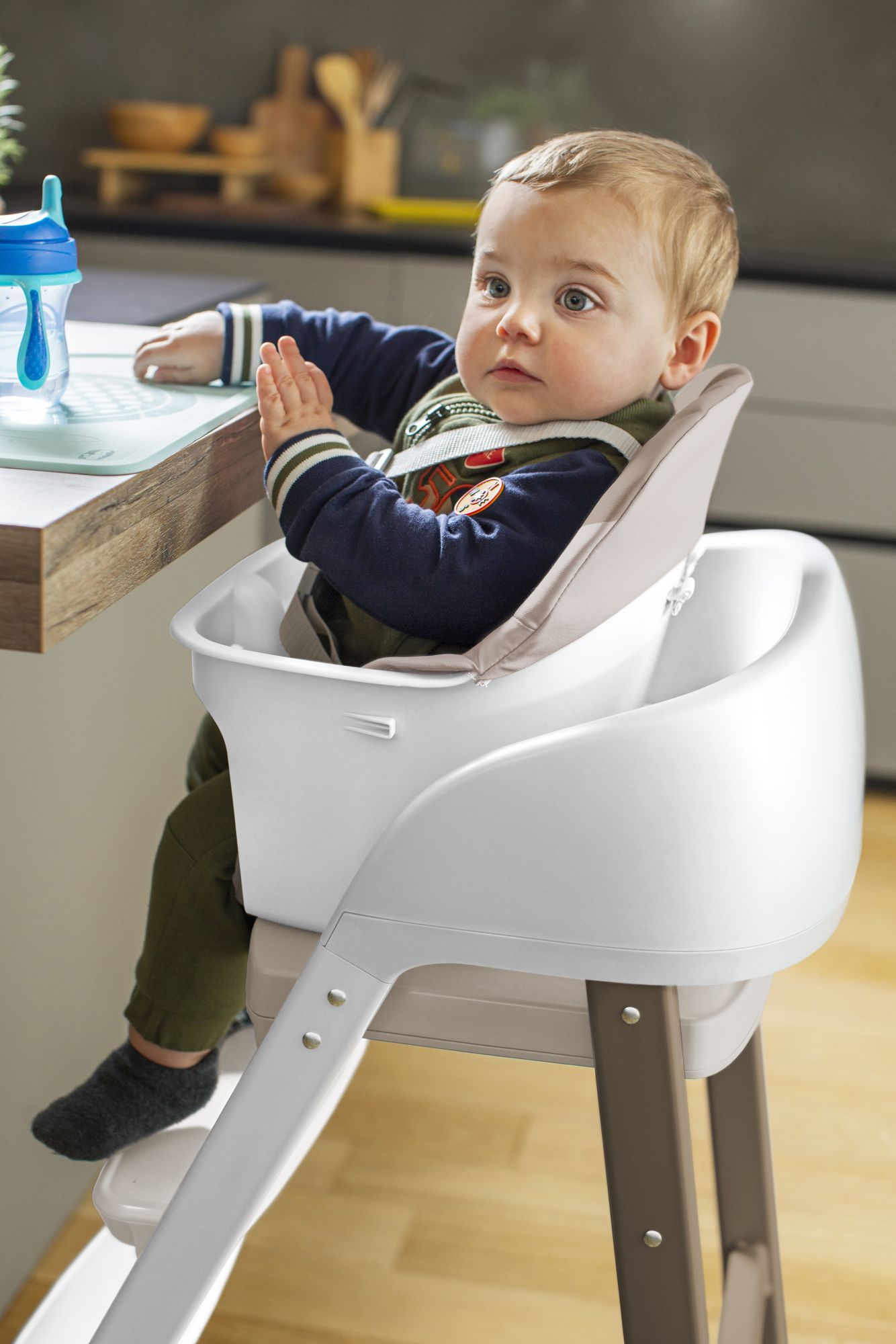 Стульчик для кормления Chicco белый - фото 8