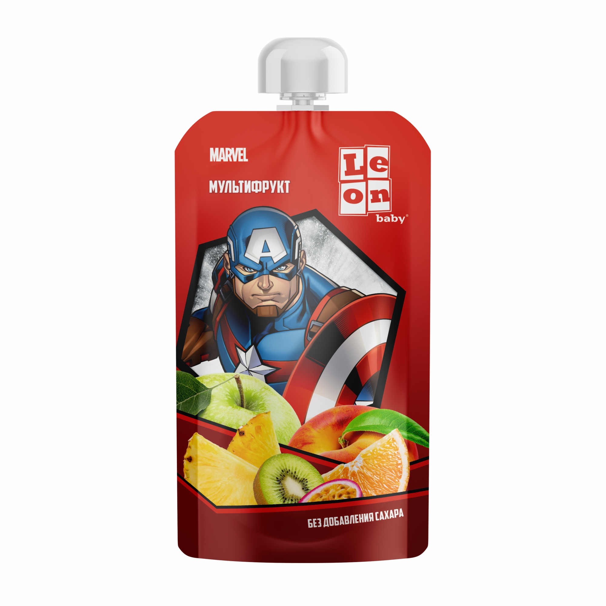 Пюре LEON baby Мультифрукт с 8 мес 115 г - фото 1