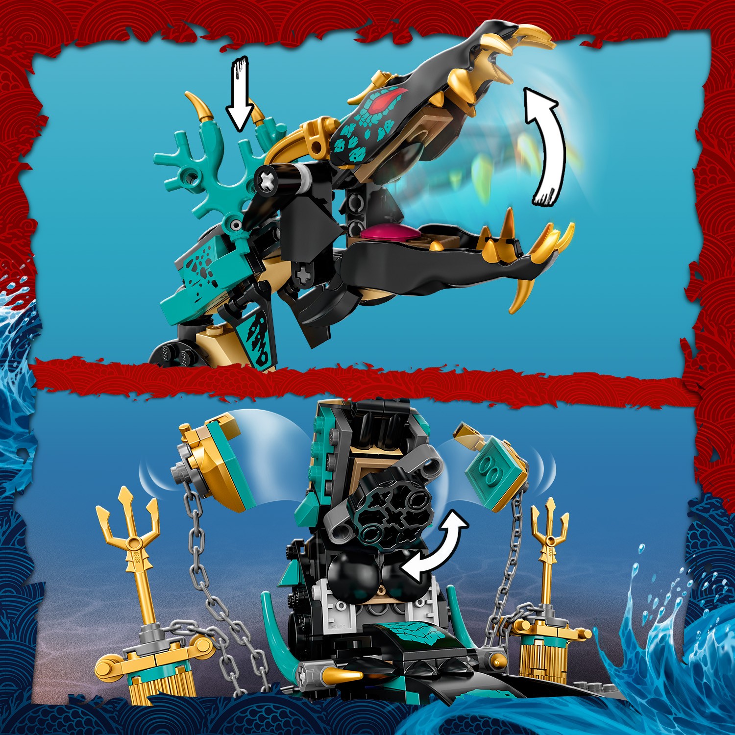 Конструктор LEGO NINJAGO Храм Бескрайнего моря блочный - фото 11