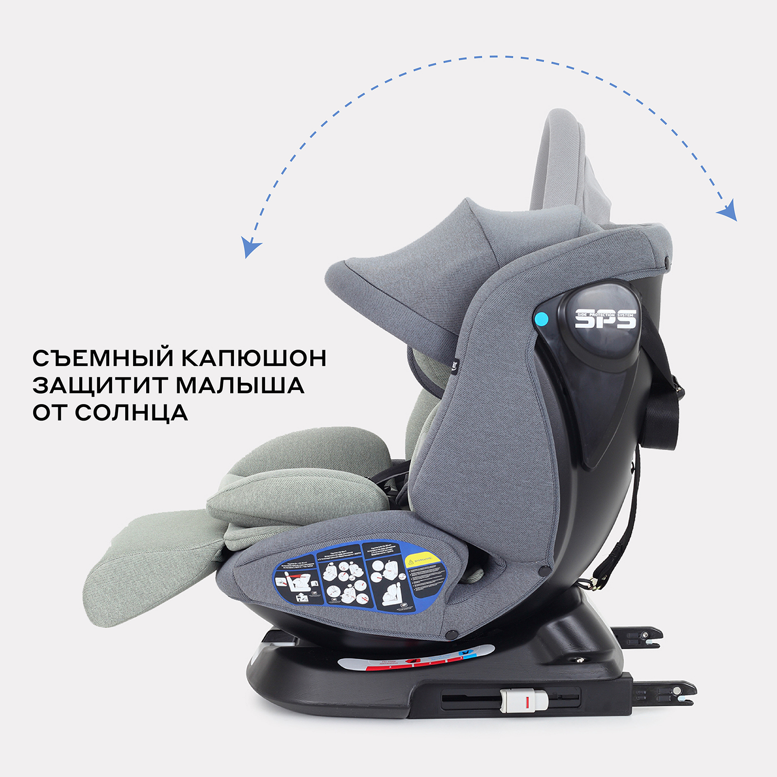 Автокресло Rant Nitro Plus isofix Isofix 0+/1/2/3 (0-36 кг) зеленый - фото 2