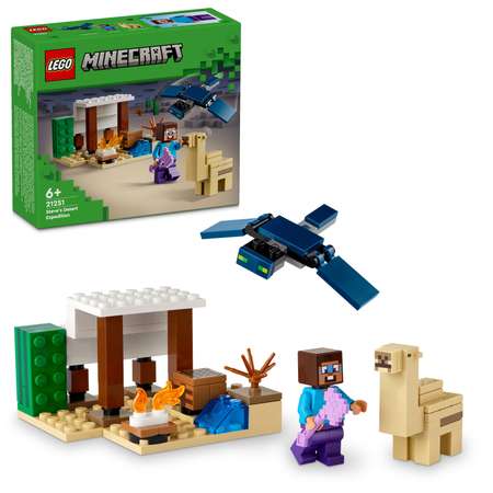 Конструктор LEGO Minecraft Экспедиция Стива по пустыне блочный