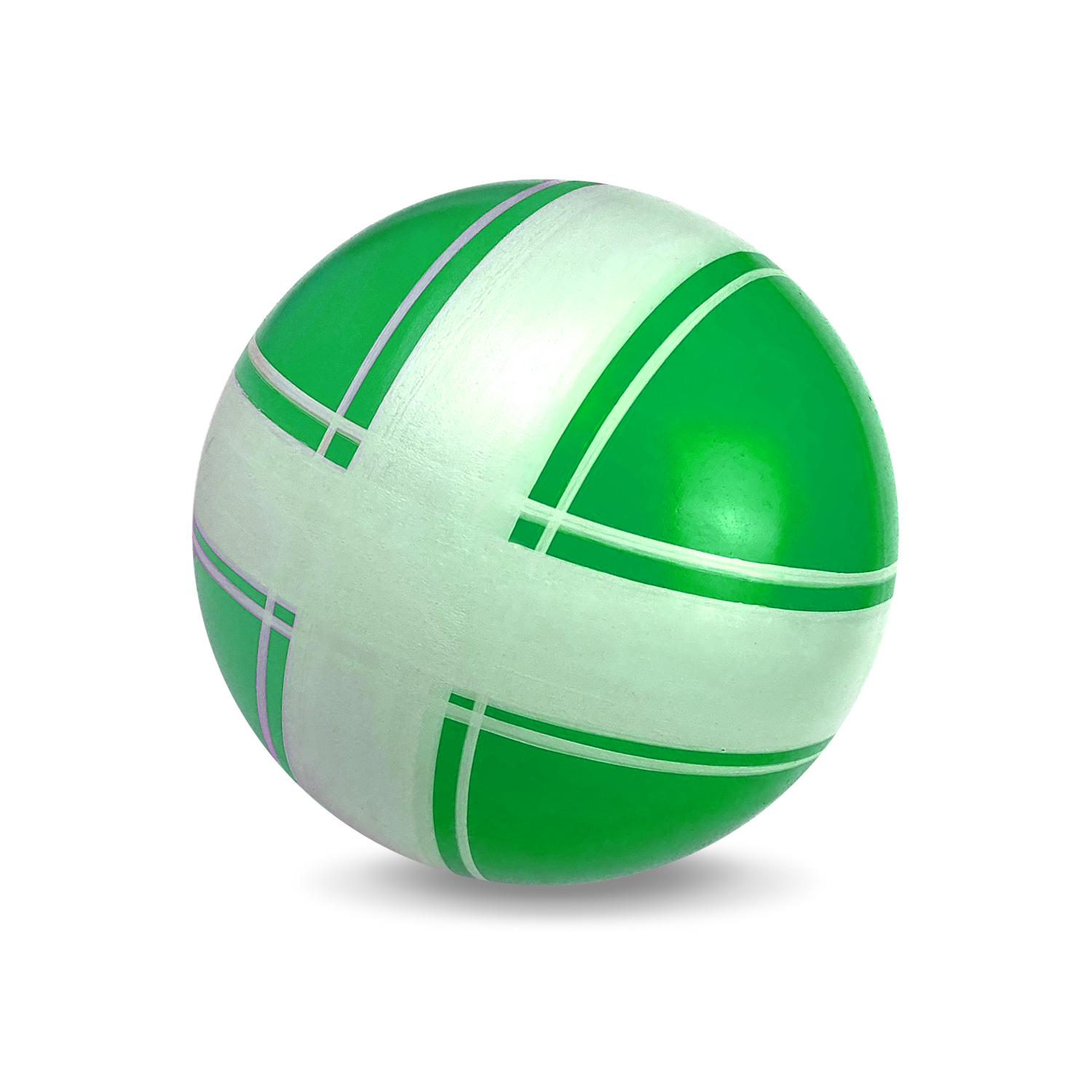 Детский мяч ЧАПАЕВ Крестики нолики зеленый - фото 2