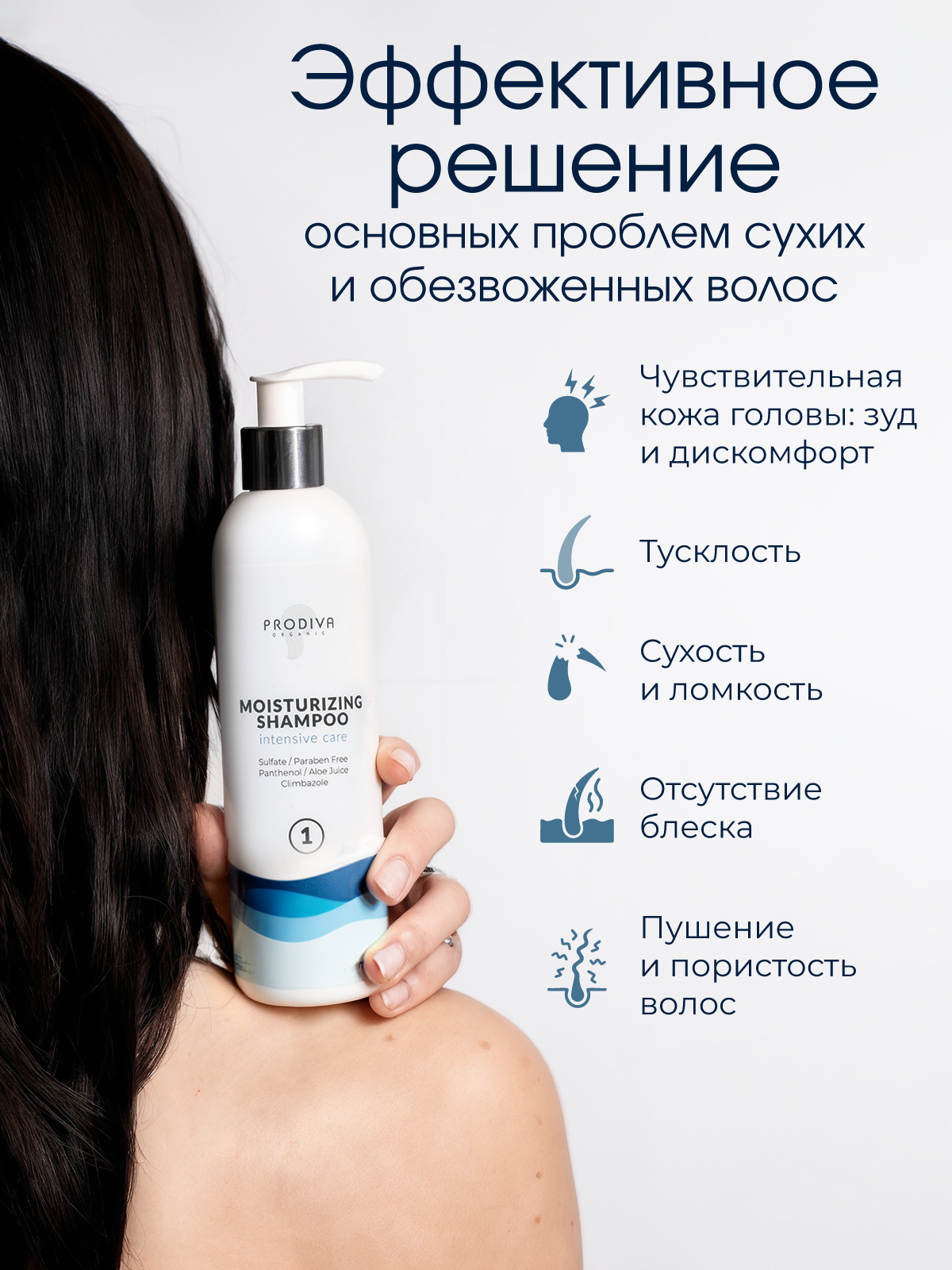 Шампунь PRODIVA глубокого увлажнения 250 мл - фото 5