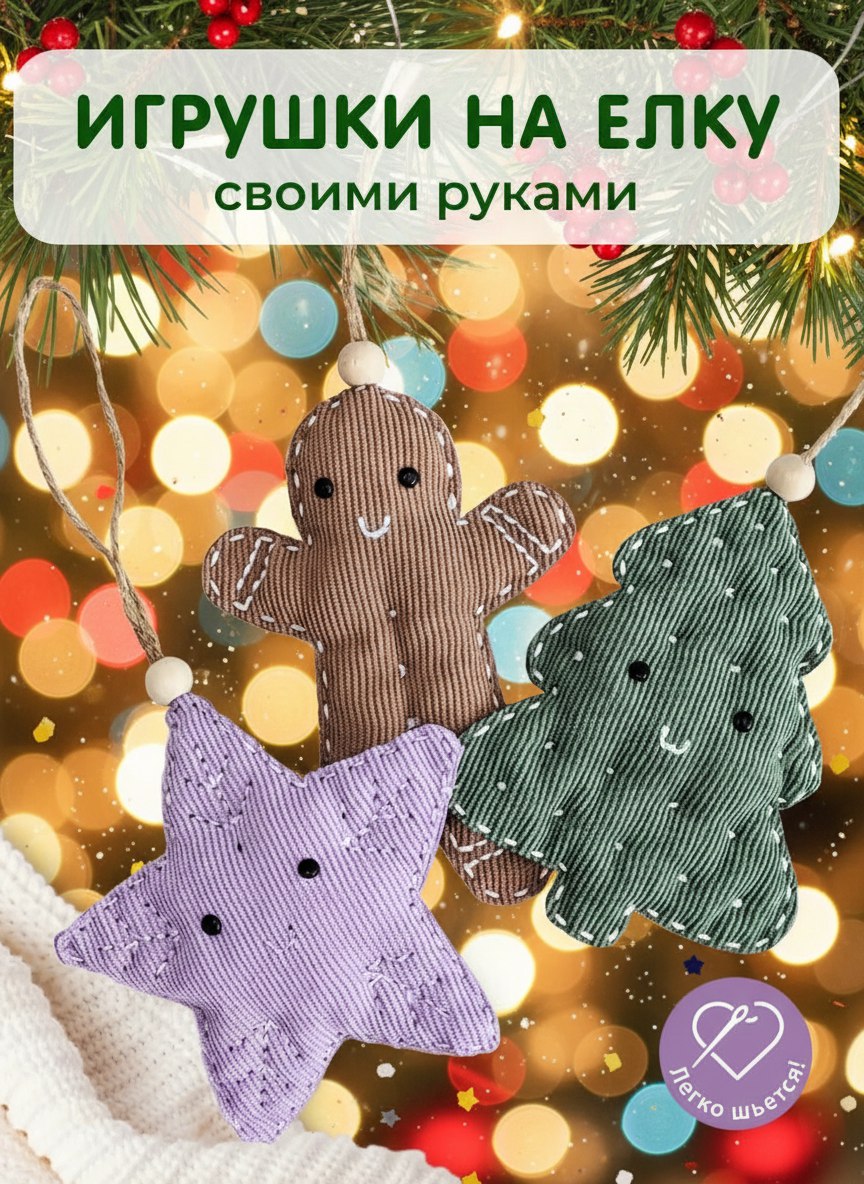 Изображение товара Набор для творчества HappyLine шитье игрушки-милашки для Нового года и Рождества