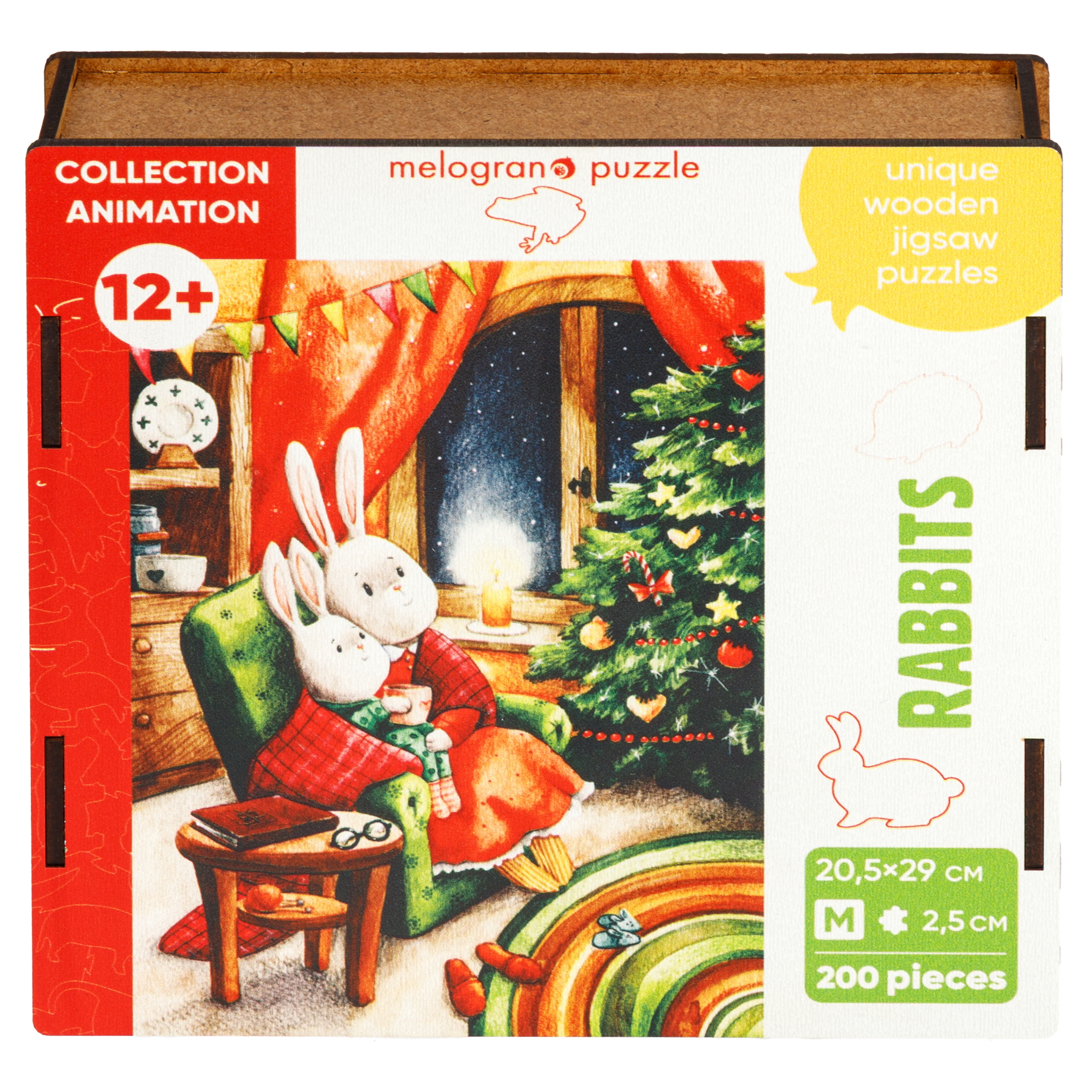 Пазл 1TOY Новогодняя елка деревянный - фото 6