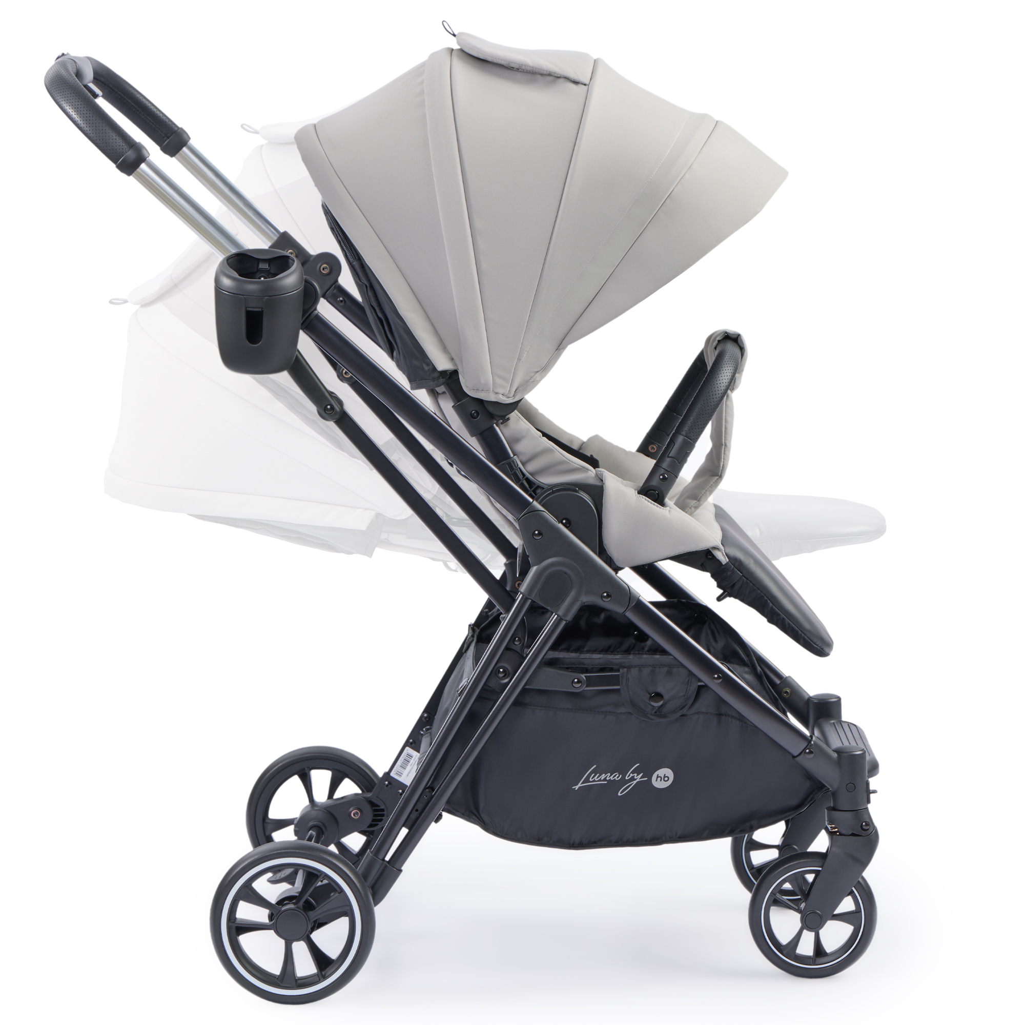 Коляска прогулочная Happy Baby Luna серый - фото 20