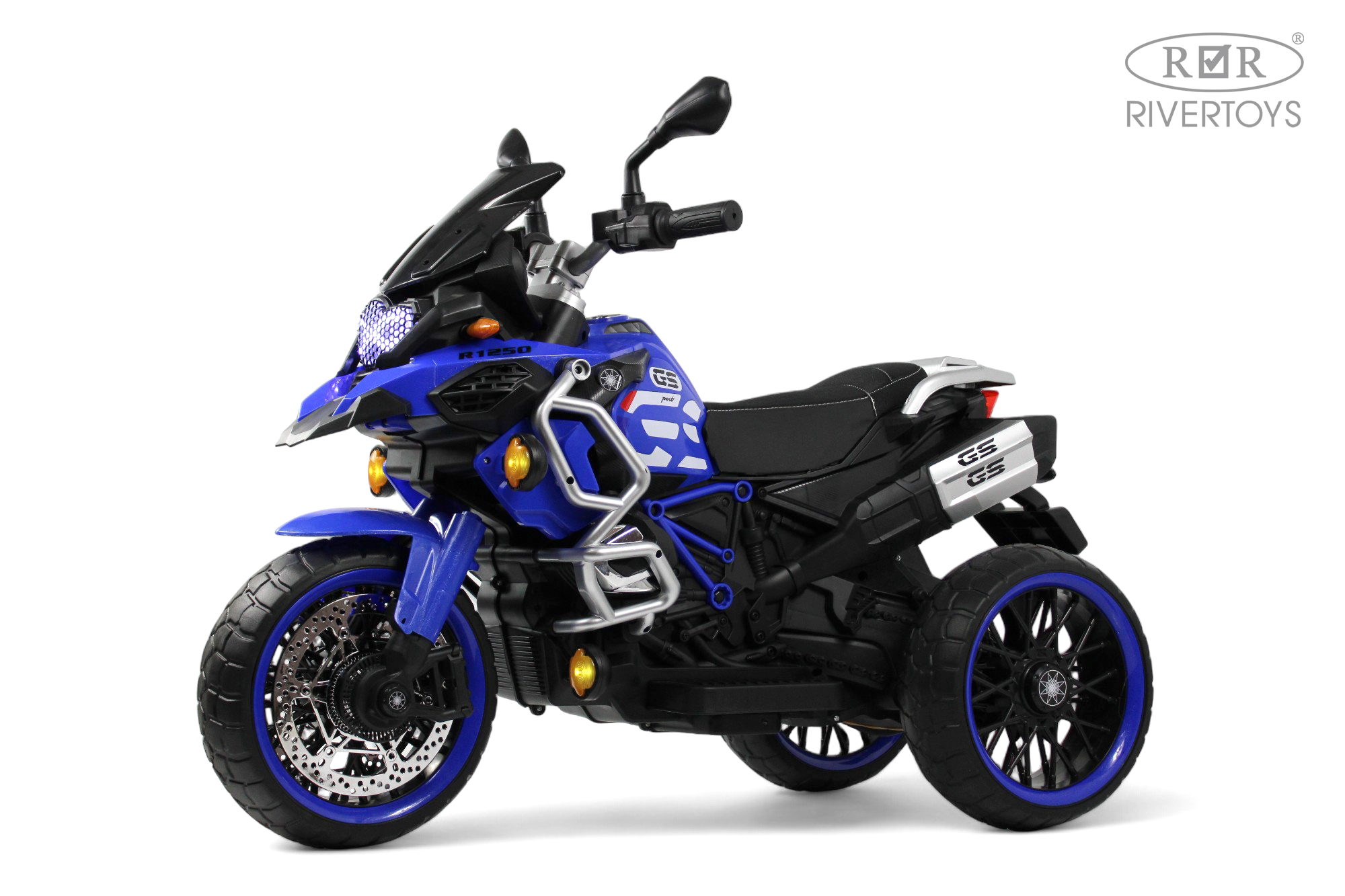 Электромобиль RIVERTOYS М008БХ-BLUE - фото 1