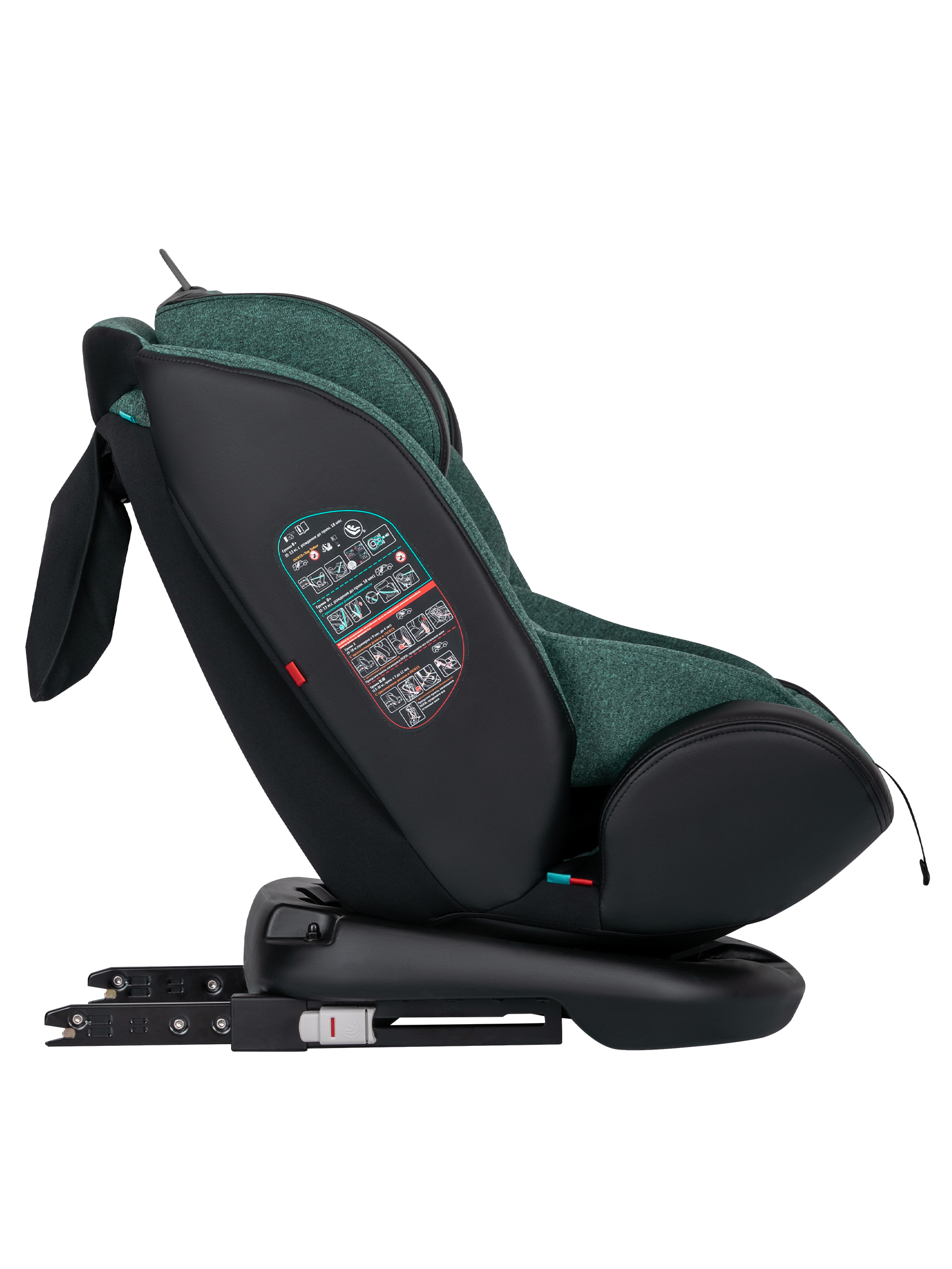 Автокресло Indigo Aero, зеленый Isofix 0+/1/2/3 (0-36 кг) - фото 10