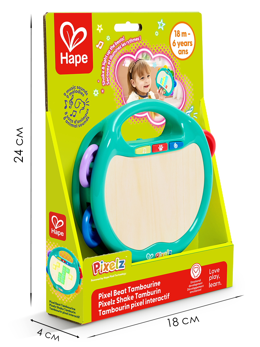 Игрушка музыкальная Hape бубен - фото 2