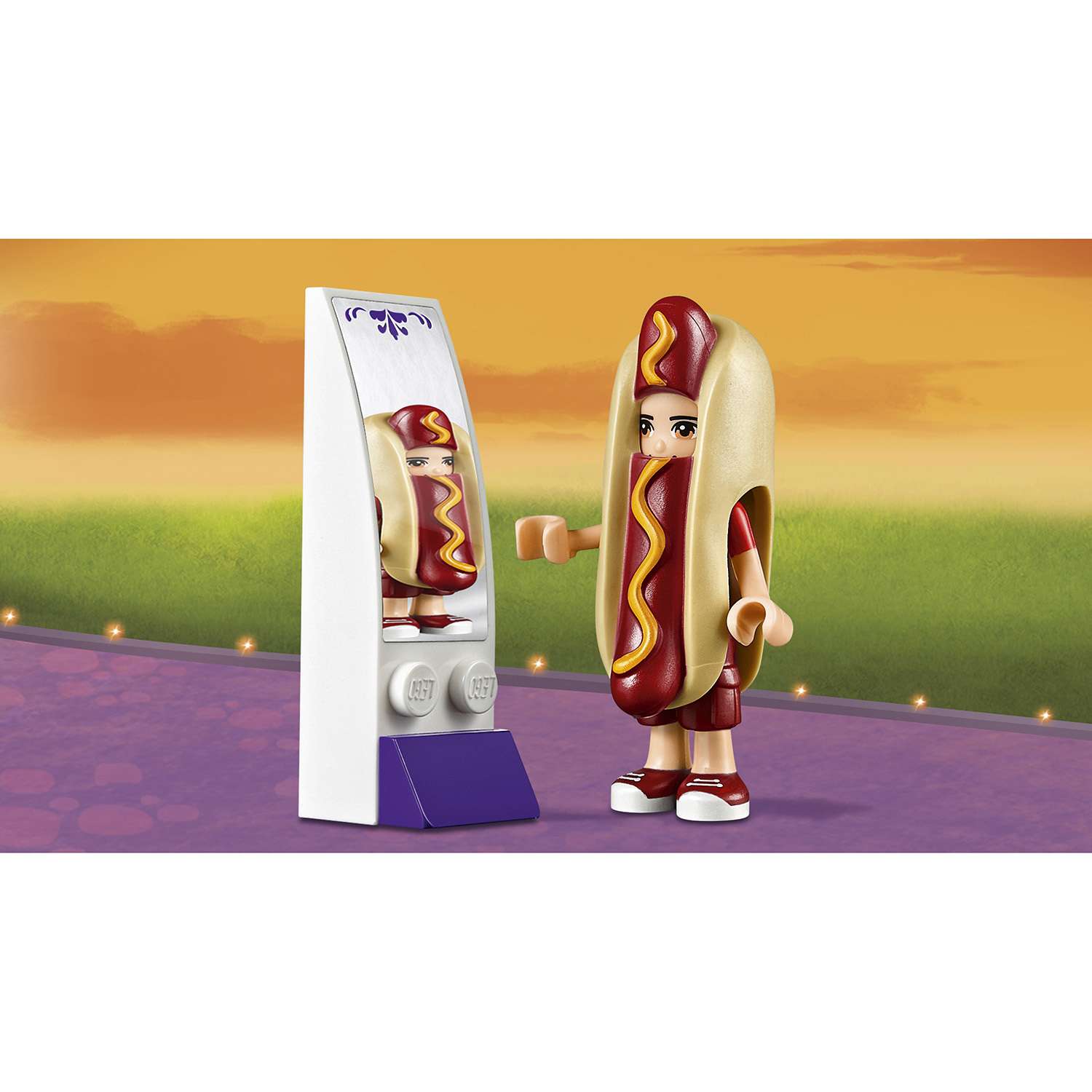 Конструктор LEGO Friends Фургон с хот-догами блочный - фото 7