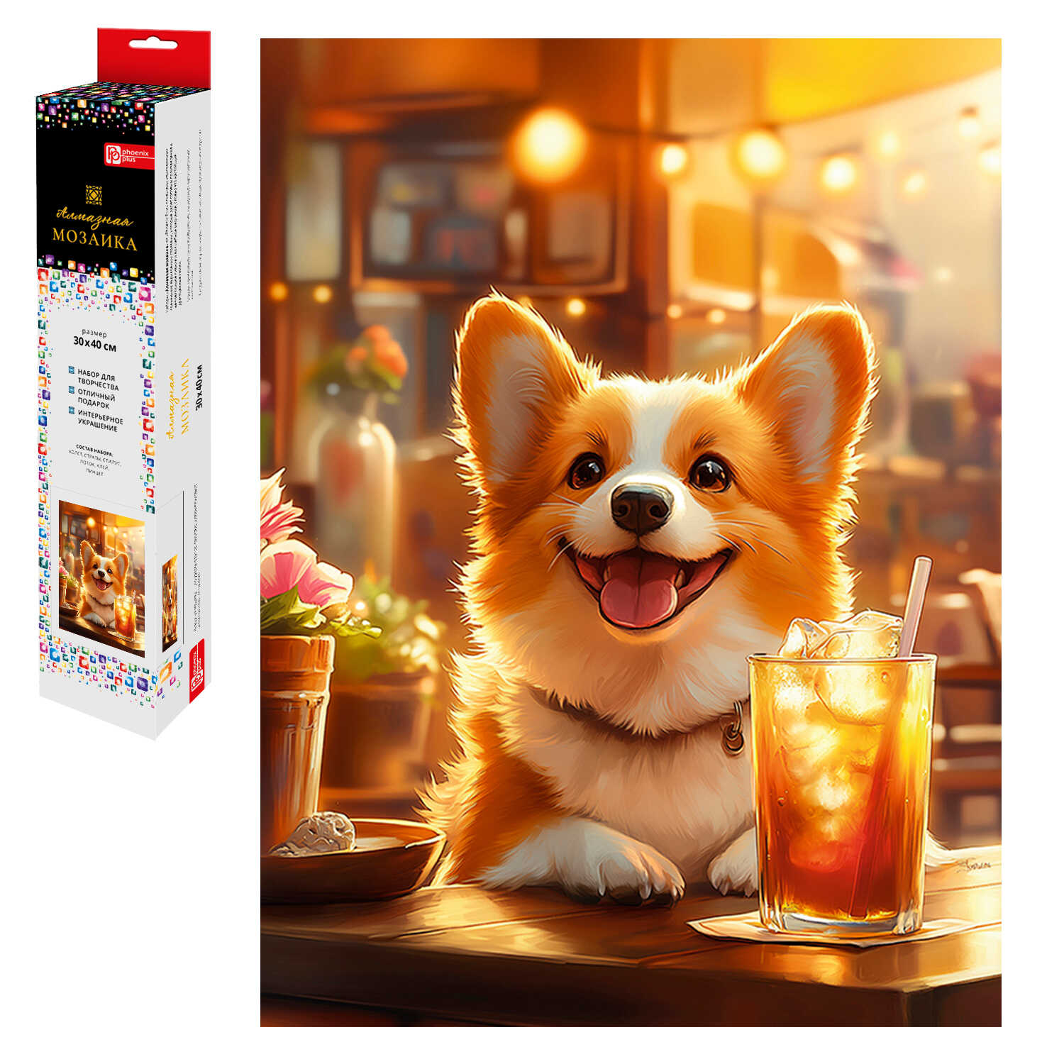 Алмазная мозаика Феникс + - фото 1