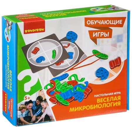 Настольная игра Bondibon детская Веселая Микробиология