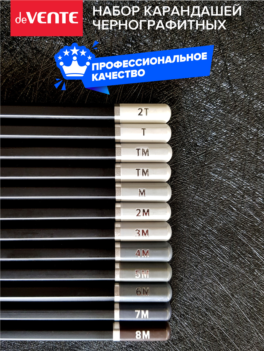 Карандаши чернографитные deVENTE 12 шт. - фото 6