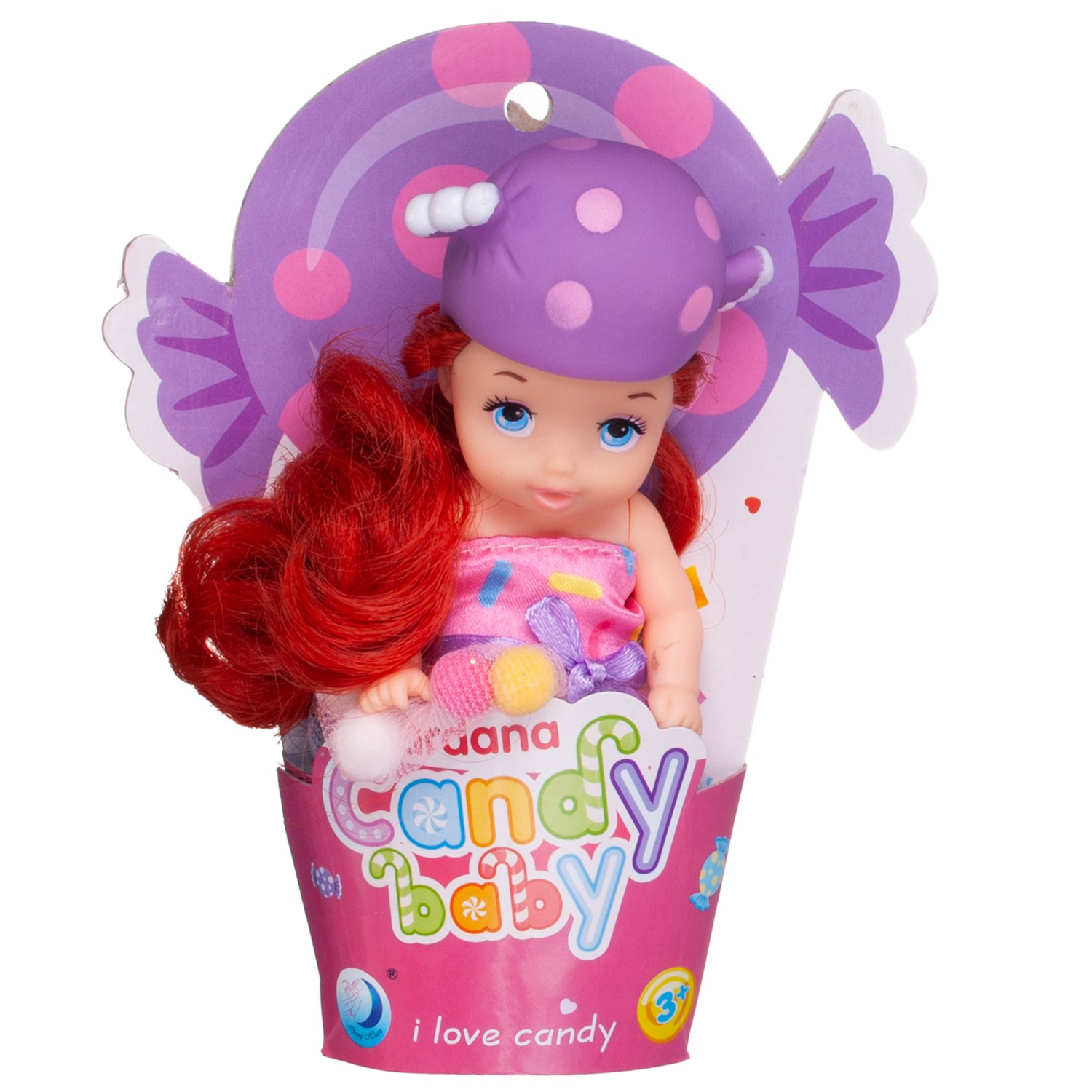 Кукла мини Junfa Baby Ardana DH2210B/фиолетовая - фото 1