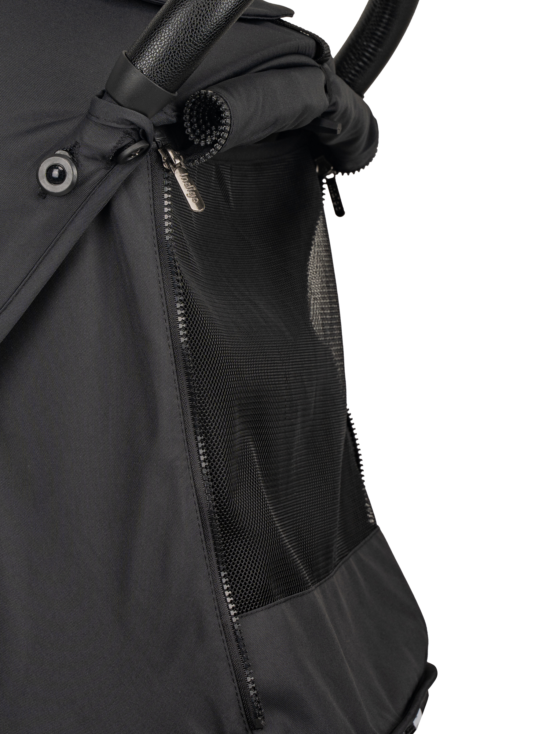 Коляска прогулочная Indigo Skip для путешествий, черный черный - фото 25