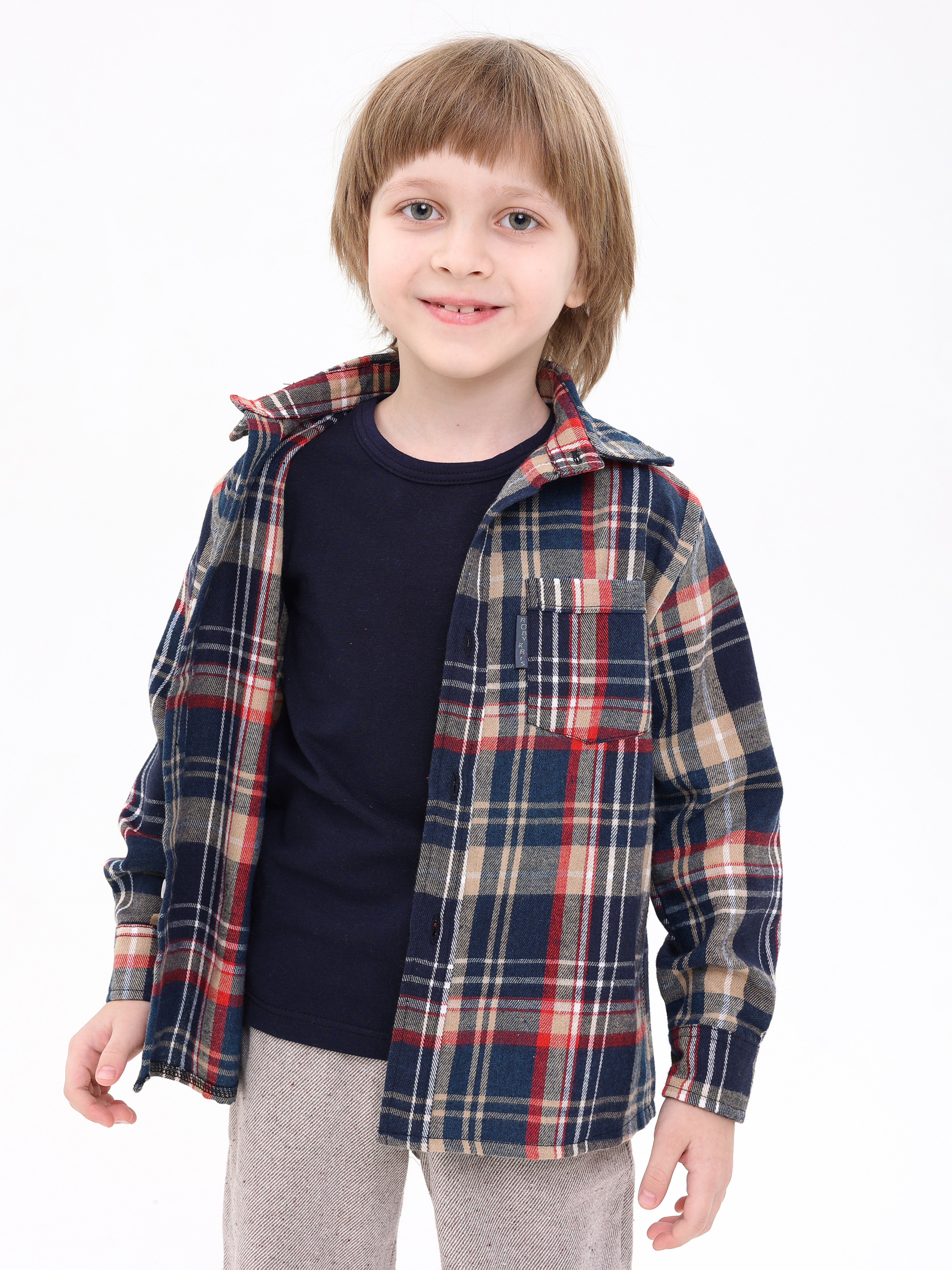 Рубашка АЙАС 16-04-23/син - фото 2