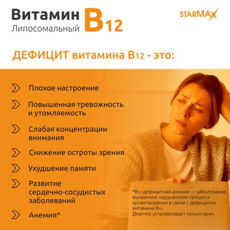 БАД VECTOR-MEDICA Витамины В12 липосомальные 290 мг №60 капс.