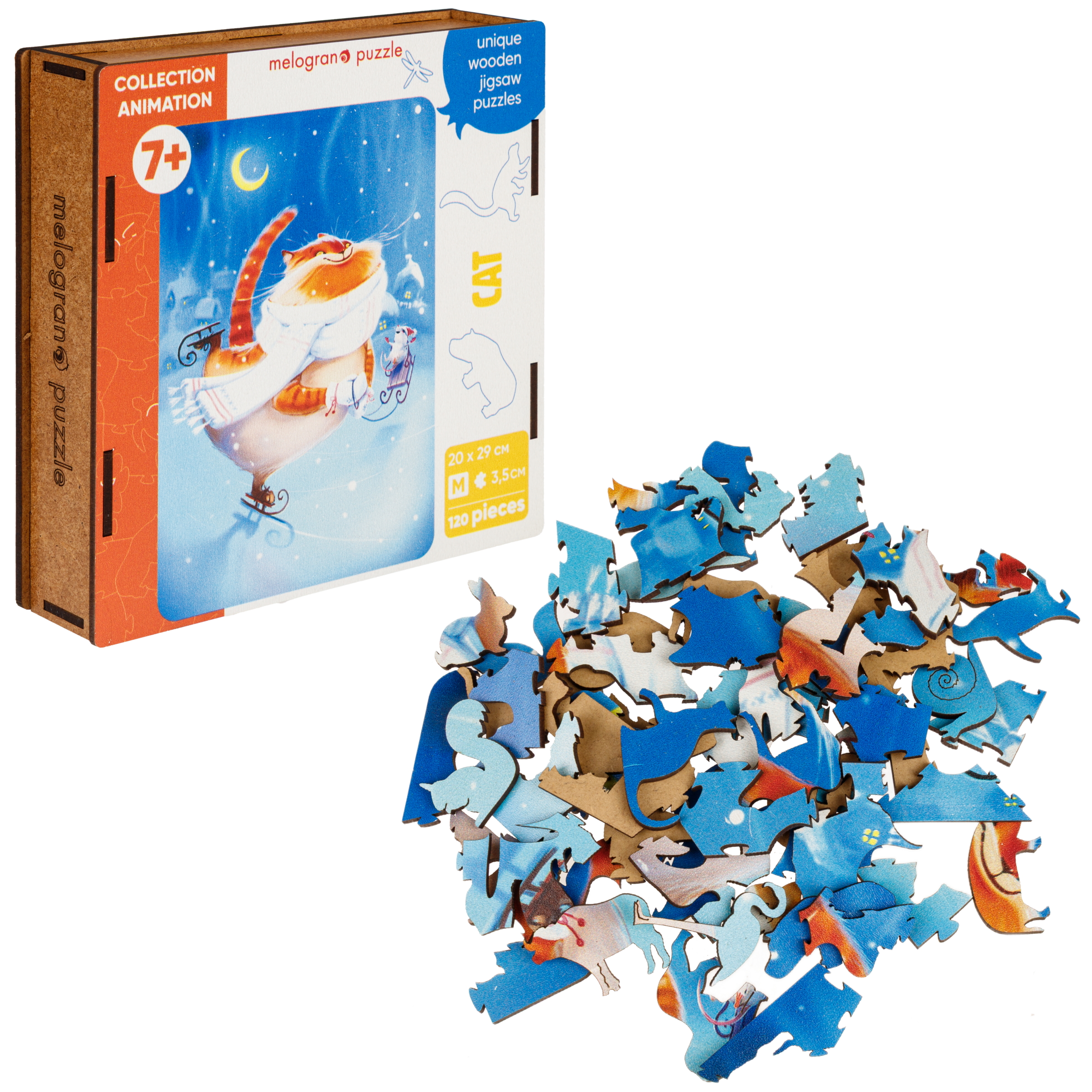 Пазл Melograno puzzle деревянный - фото 2