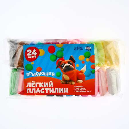 Пластилин Эврики плавающий 24 цв.